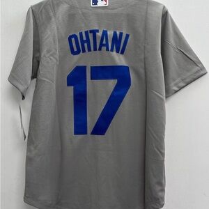 Shohei Ohtani Gray LA Dodgers #17 Kids Youth Medium Jersey